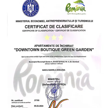 Free Parking Downtown Boutique Garden Unirii Apartament *